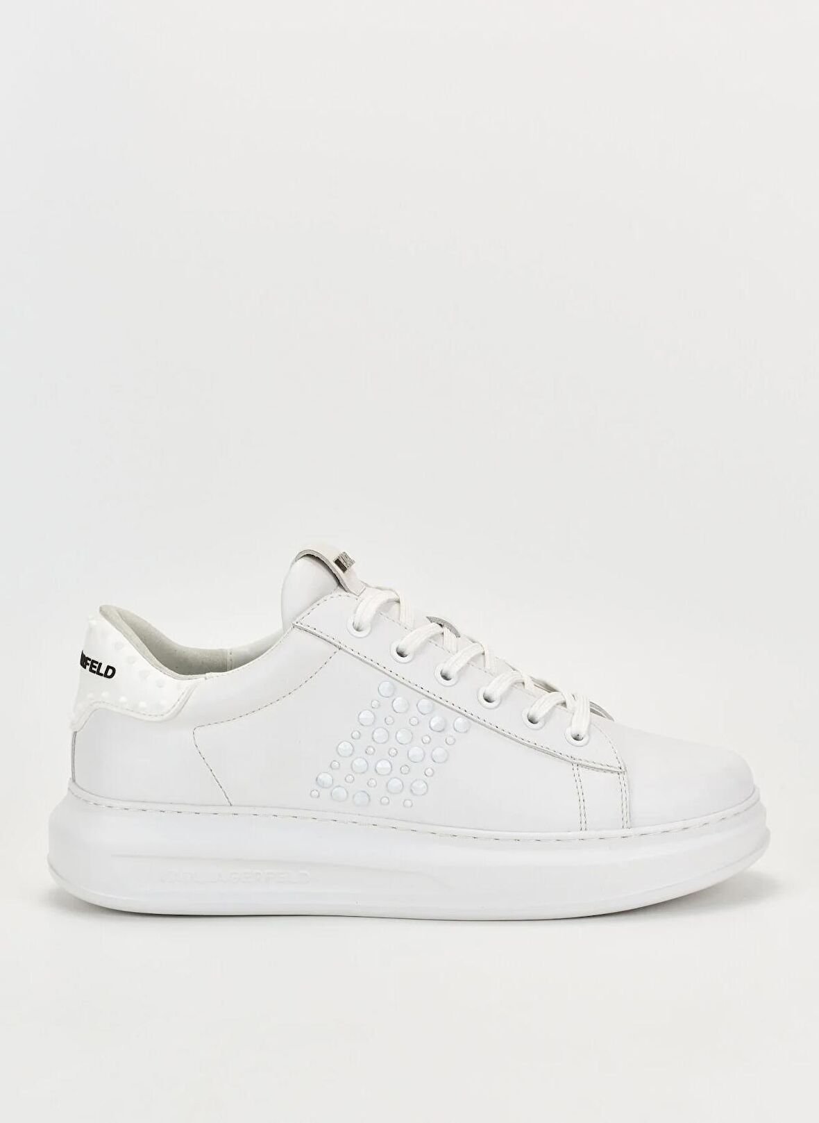 KARL LAGERFELD Beyaz Erkek Sneaker KAPRI MENS Stud Kounter Lo Lace