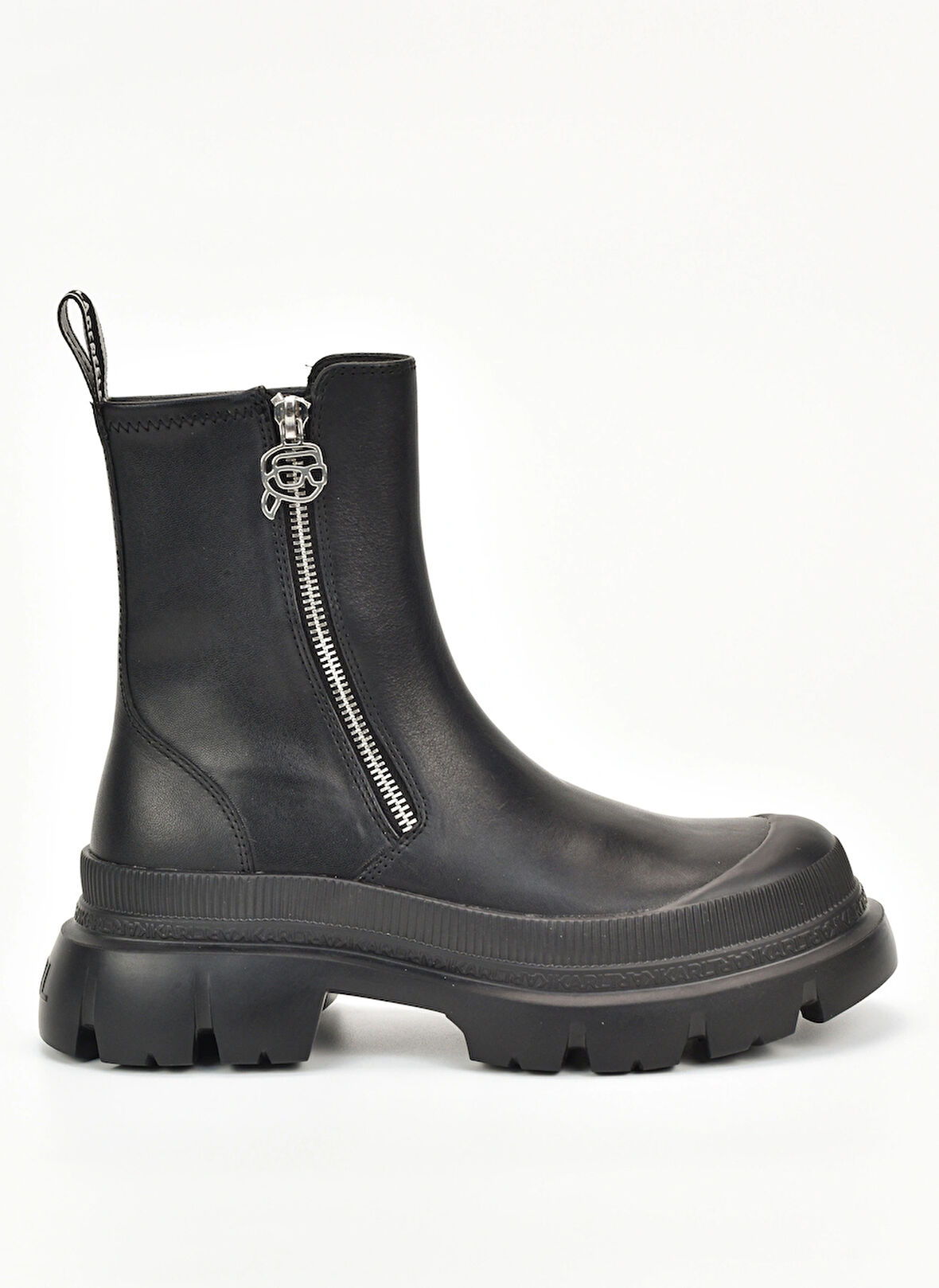 KARL LAGERFELD Deri Siyah Kadın Bot KL43554 F0S