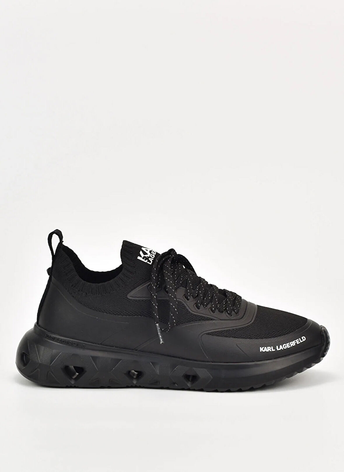 KARL LAGERFELD Siyah Erkek Sneaker K/KITE RUN Knit Sock Lo