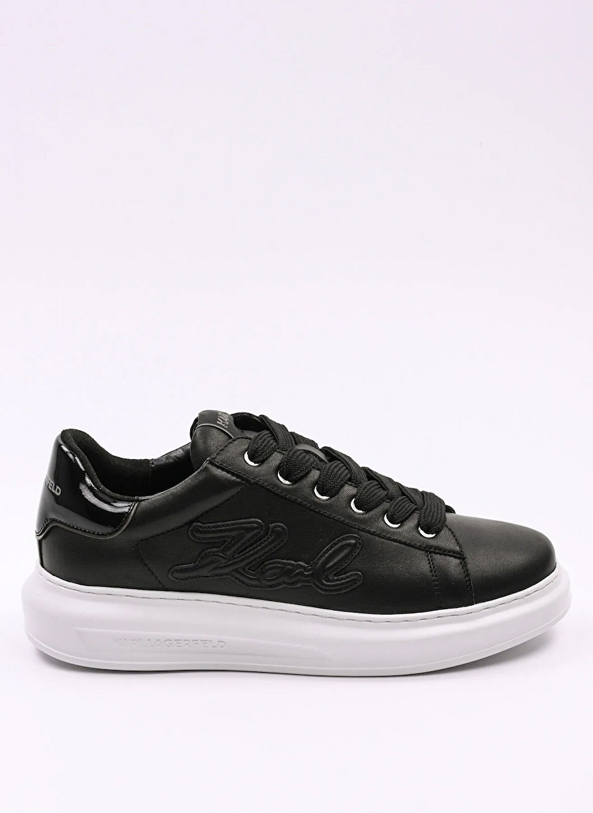 KARL LAGERFELD Siyah Erkek Sneaker KAPRI MENS Signia Patch Embro