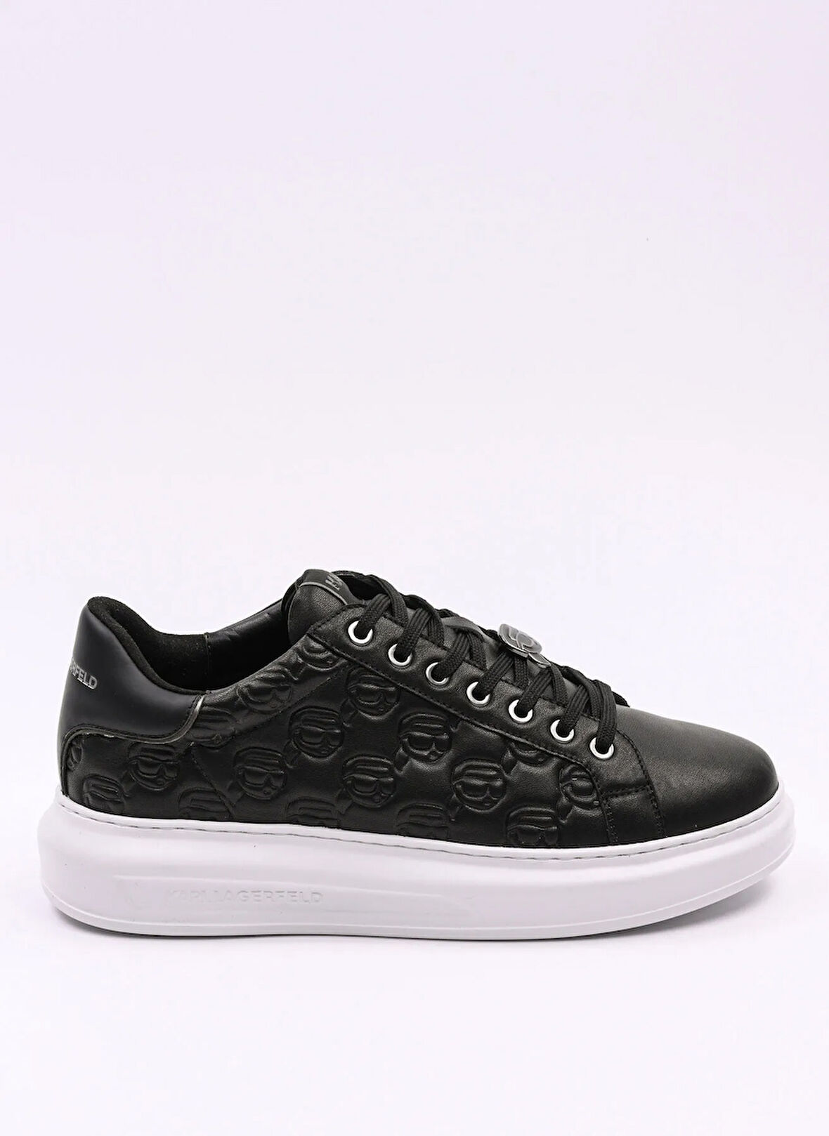 KARL LAGERFELD Siyah Erkek Sneaker KAPRI MENS NFT Emboss Lo Lace