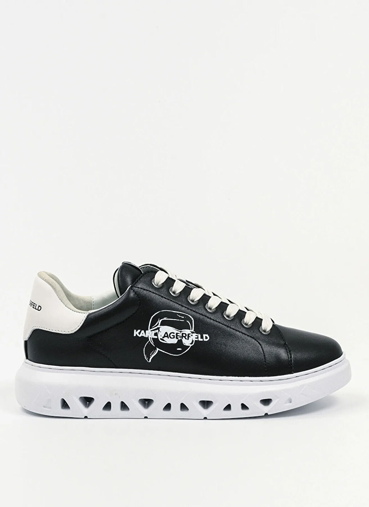 KARL LAGERFELD Siyah Erkek Sneaker KAPRI KITE Outline NFT