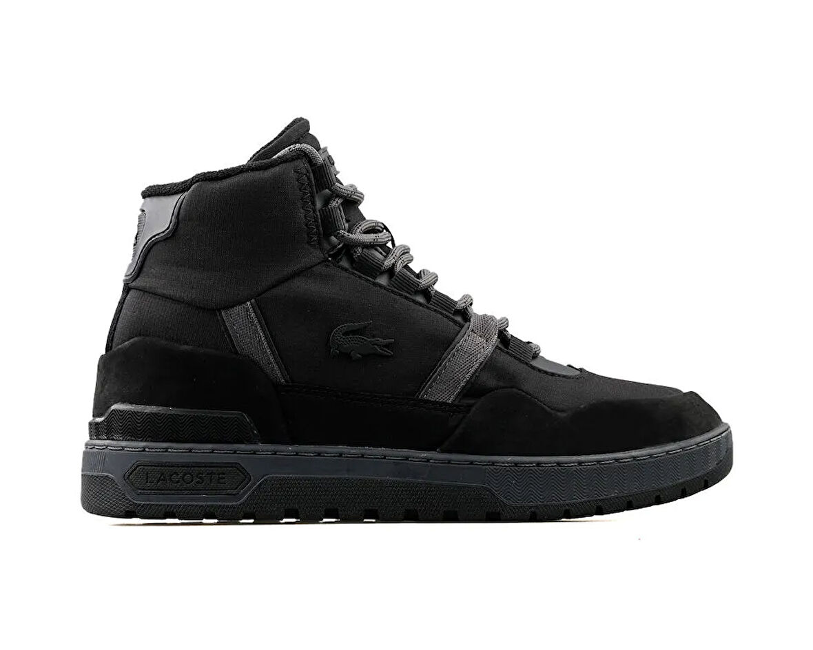 Lacoste T-Clip Wntr Mid 222 2 Sma Blk/Dk Gry Erkek Günlük Ayakkabı 744SMA0065-237 Siyah