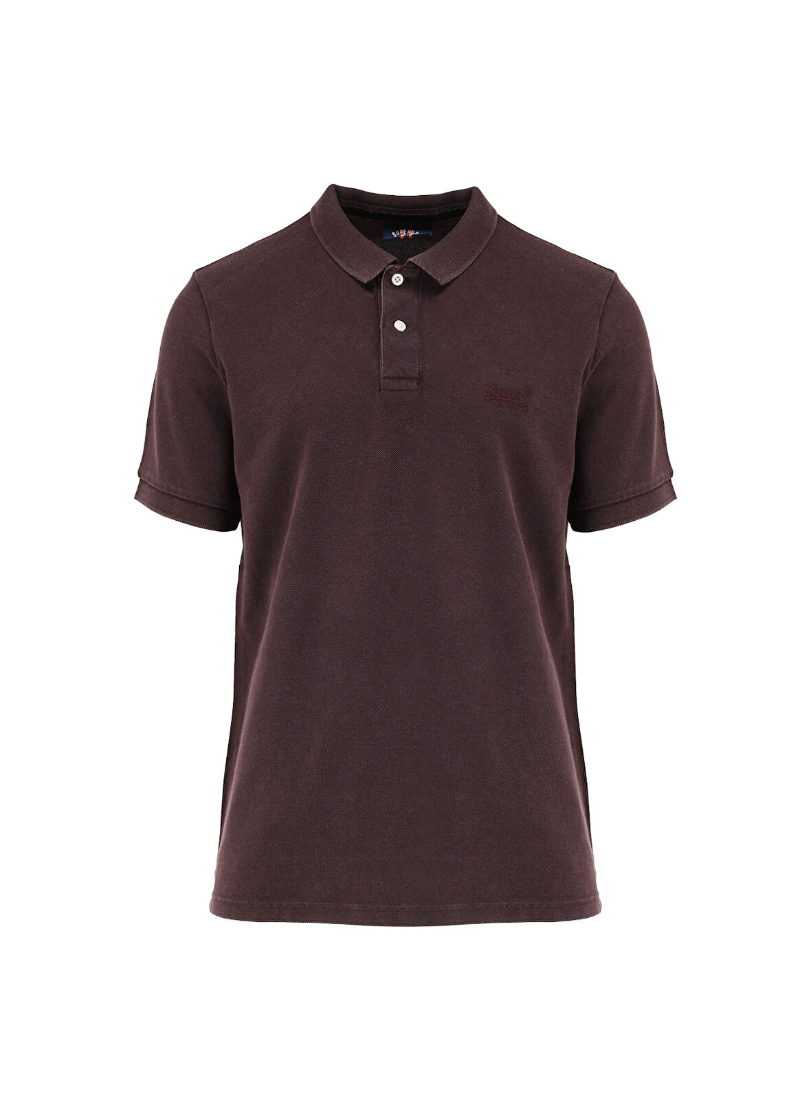 Superdry Düz Kahve Erkek Polo T-Shirt M1110345A9XF_VINT DESTROY POLO