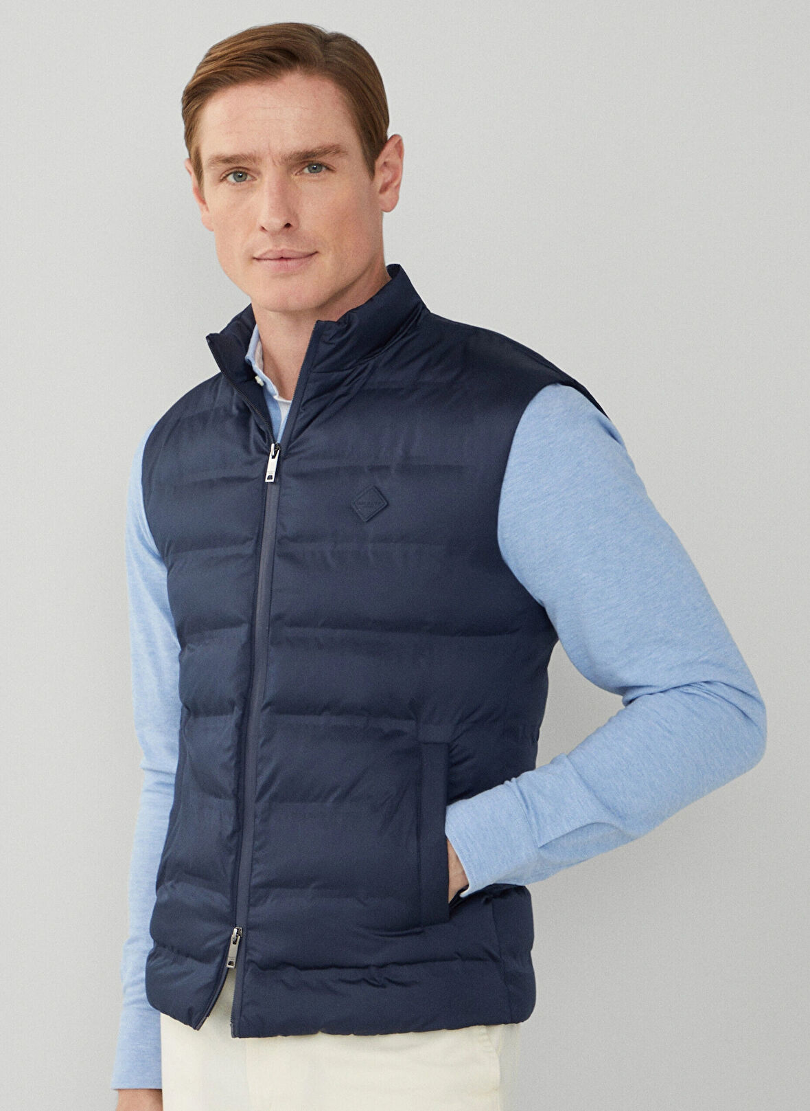 Hackett Lacivert Erkek Şişme Yelek HM402895