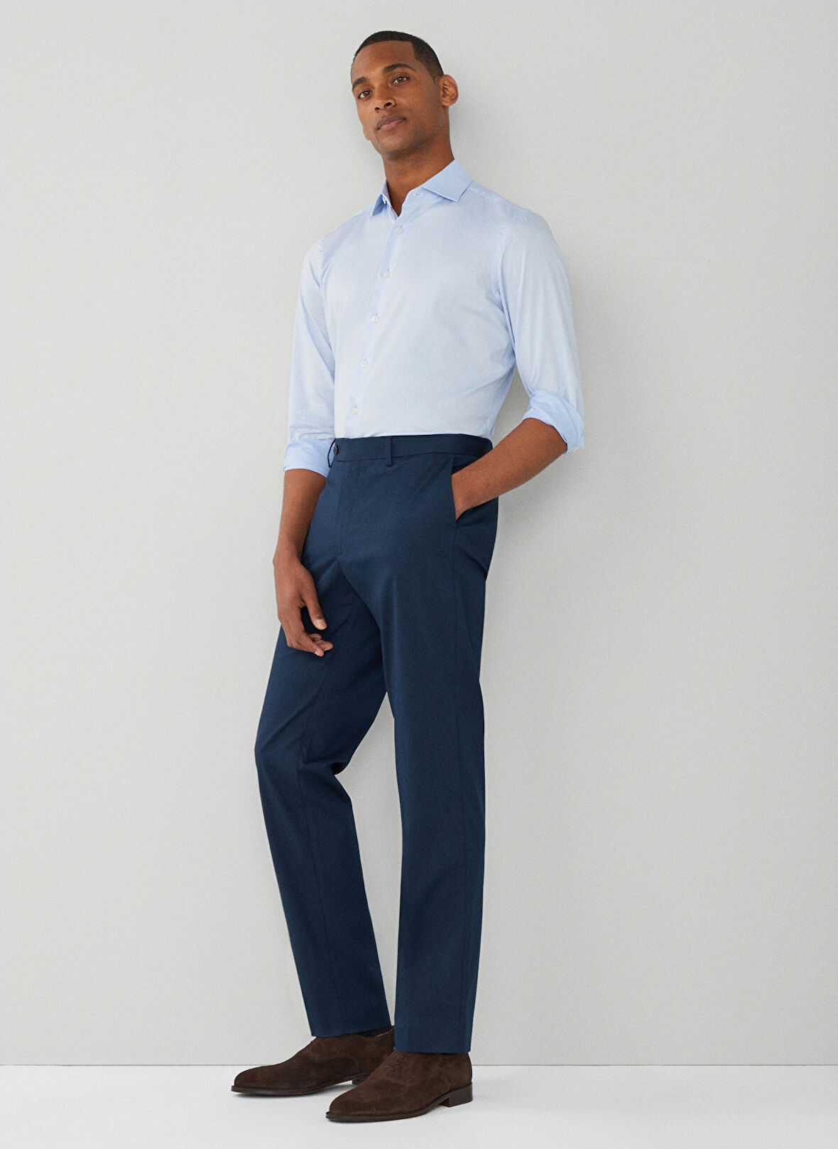 Hackett Normal Bel Normal Paça Slim Fit Lacivert Erkek Pantolon HM212484