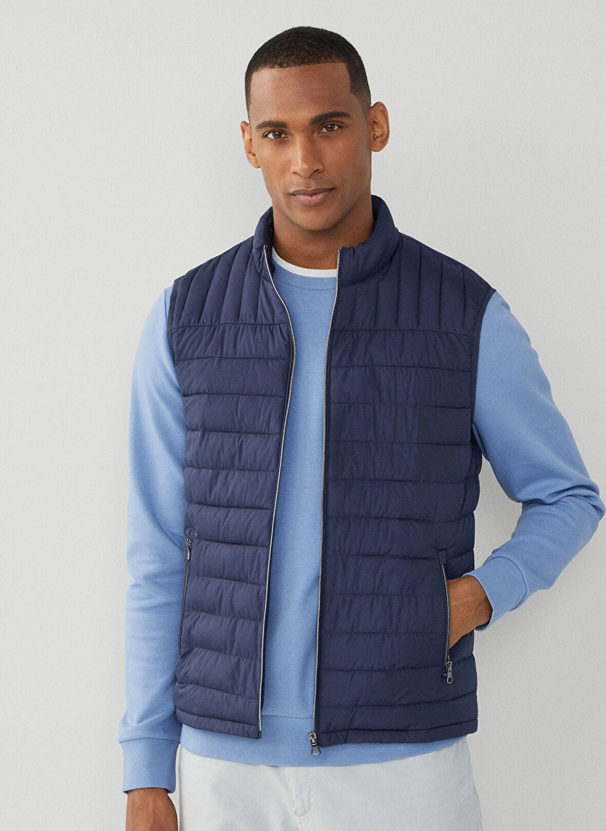 Hackett Lacivert Erkek Şişme Yelek HM403089