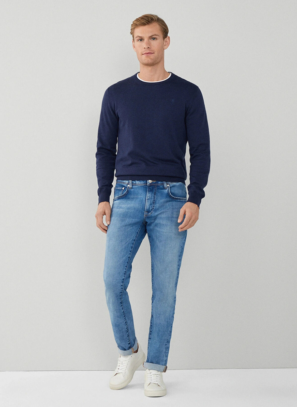 Slim Fit Erkek Denim Pantolon HM212565