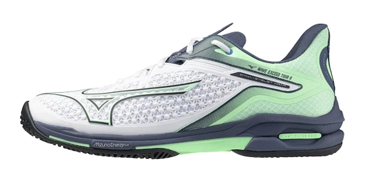 Wave Exceed Tour 6 AC Erkek Tenis Ayakkabısı Beyaz / Mavi