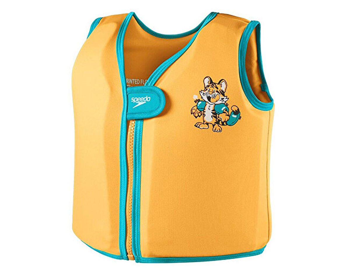 Speedo Printed Float Vest iu Orange/Green Çocuk Can Yeleği 8-1225214688 Turuncu