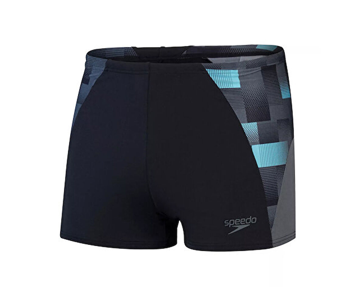Speedo End+ Max Splice Asht Am Black/Grey Erkek Yüzücü Mayosu 8-00300317540 Siyah
