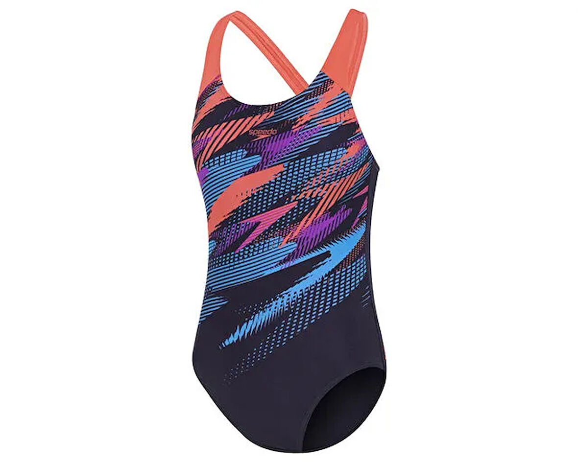 Speedo Digi Plmt Spbk Jf Blue Kız Çocuk Mayosu 8-00262518192 Mavi