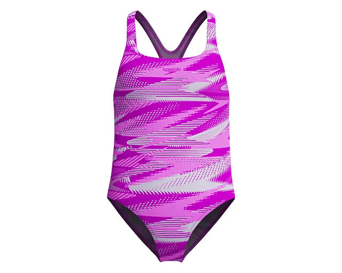 Speedo Hyperboom Alv Mdlt Jf Pink Kız Çocuk Mayosu 8-00372818627 Pembe