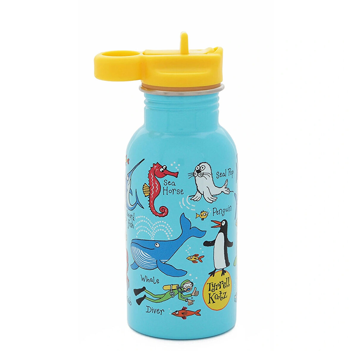 400 ML PİPETLİ PASLANMAZ ÇELİK MATARA -OCEAN