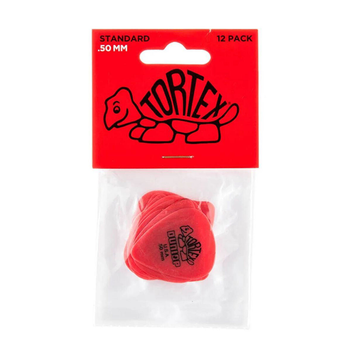 Jim Dunlop 418P.50 Tortex Standard Pena Seti ( 12 x 0.50mm)