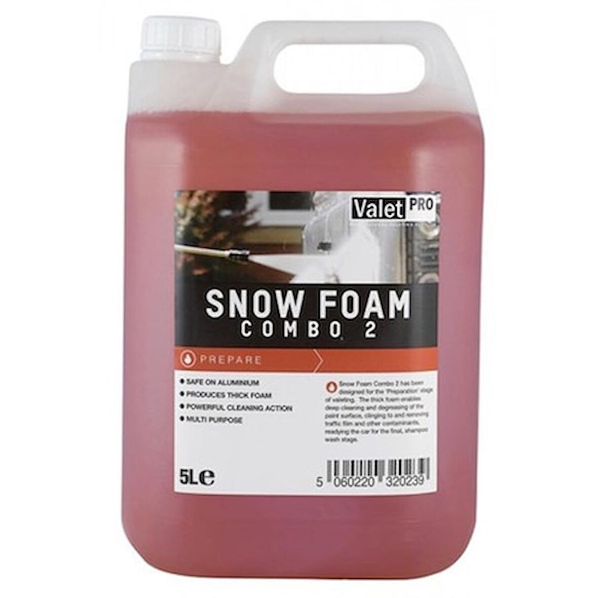 Valet Pro Yoğun Kir Sökücü Köpük - Snow Combo 2 - 5 Lt