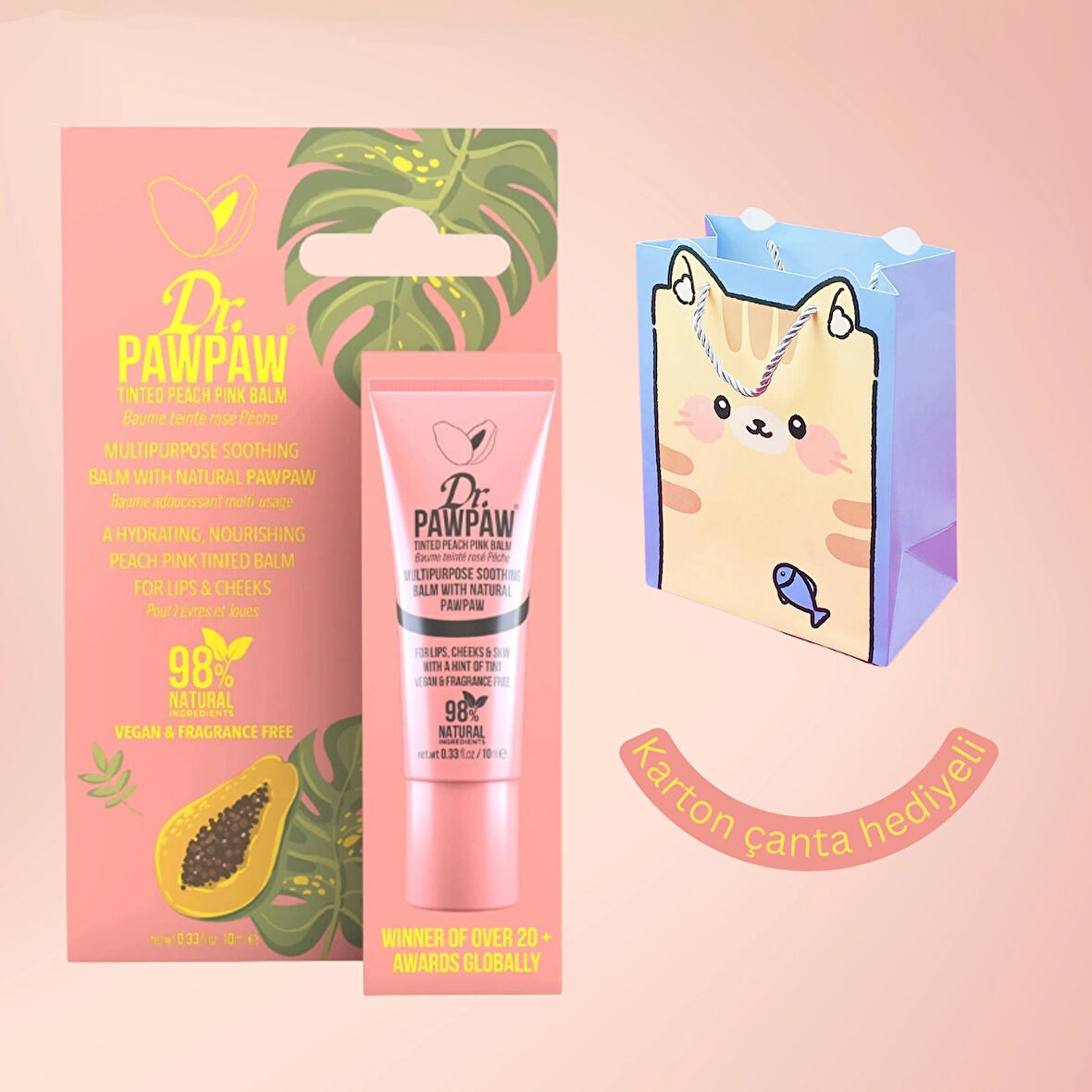 Dr. Pawpaw Tinted Peach Pink Balm 10 ml