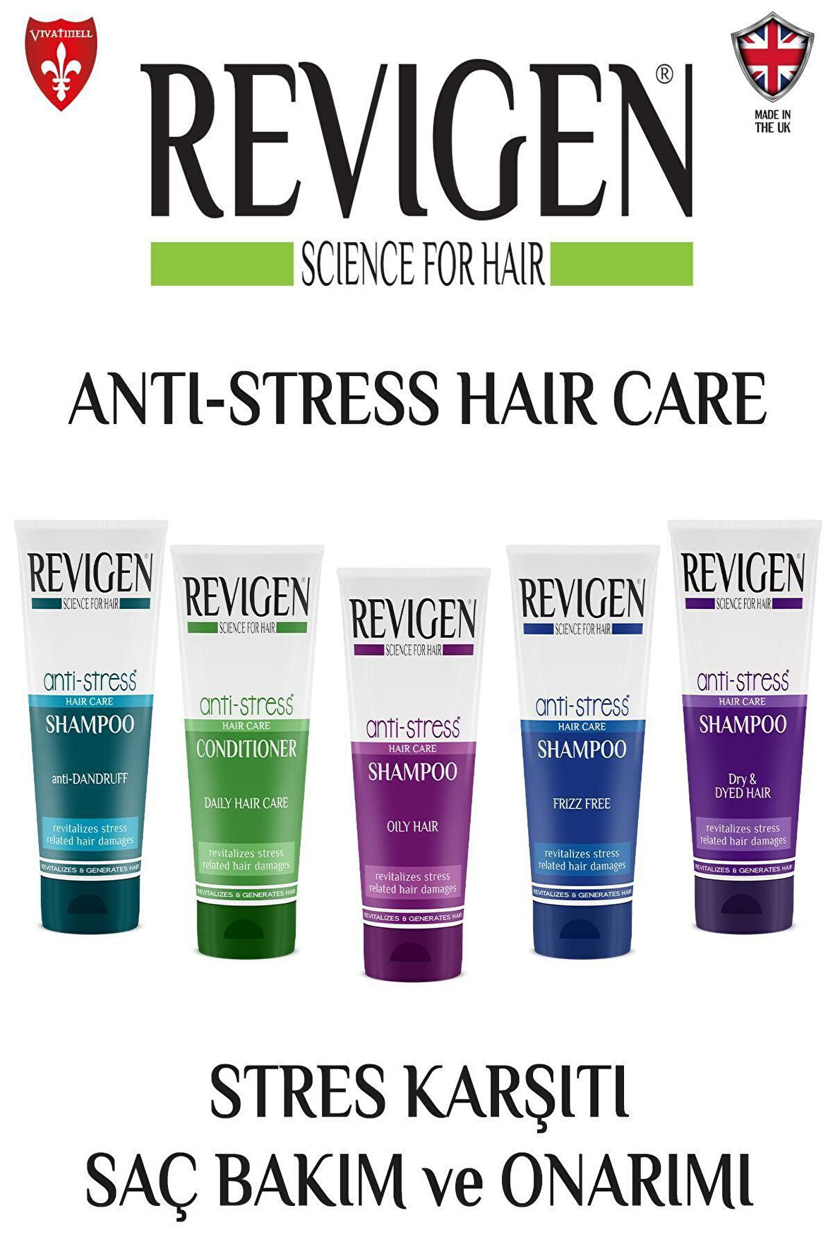 Revigen Anti-Stress Kepekli Saçlar İçin Şampuan 250 ml