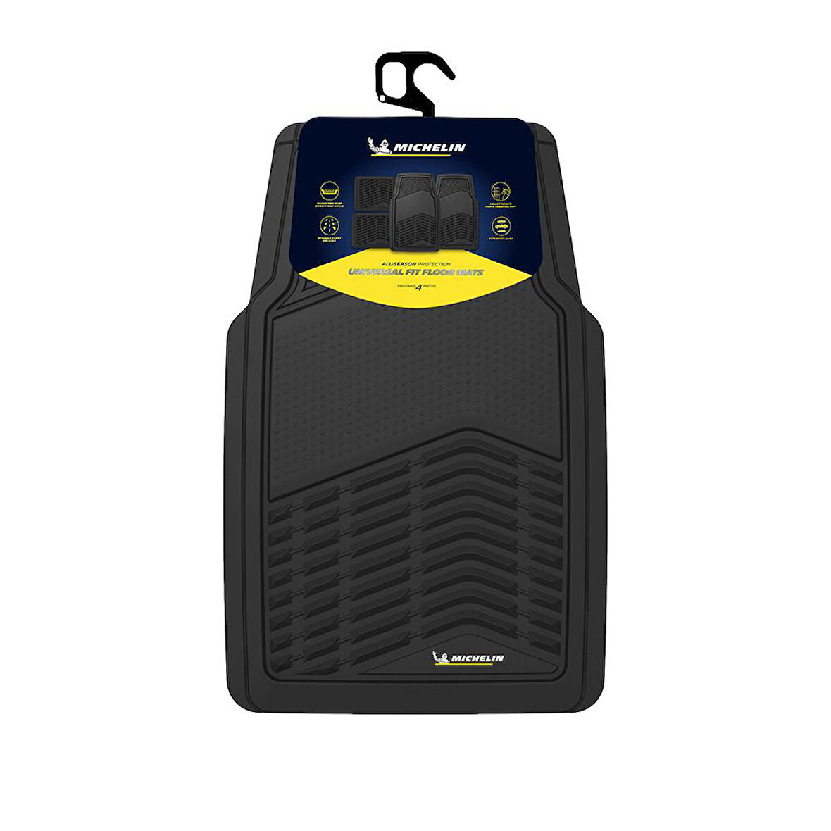 Michelin MC33856 Tüm Araçlara Uyumlu 4 Parça Üniversal 3D Havuzlu Oto Paspas