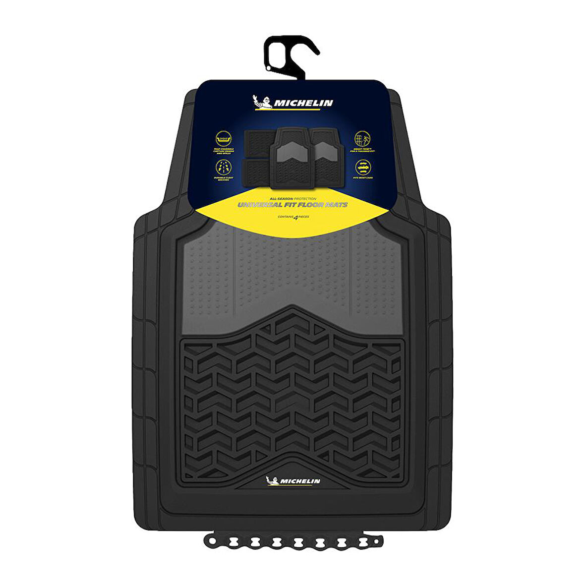Michelin MC34891 Tüm Araçlara Uyumlu 4 Parça Üniversal 3D Havuzlu Oto Paspas