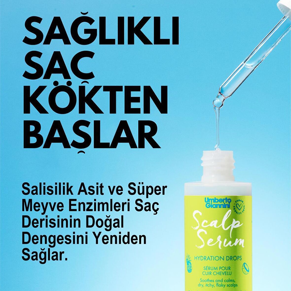 Saç Derisi İçin Bitki Özlü Nemlendiri Serum 50 ML