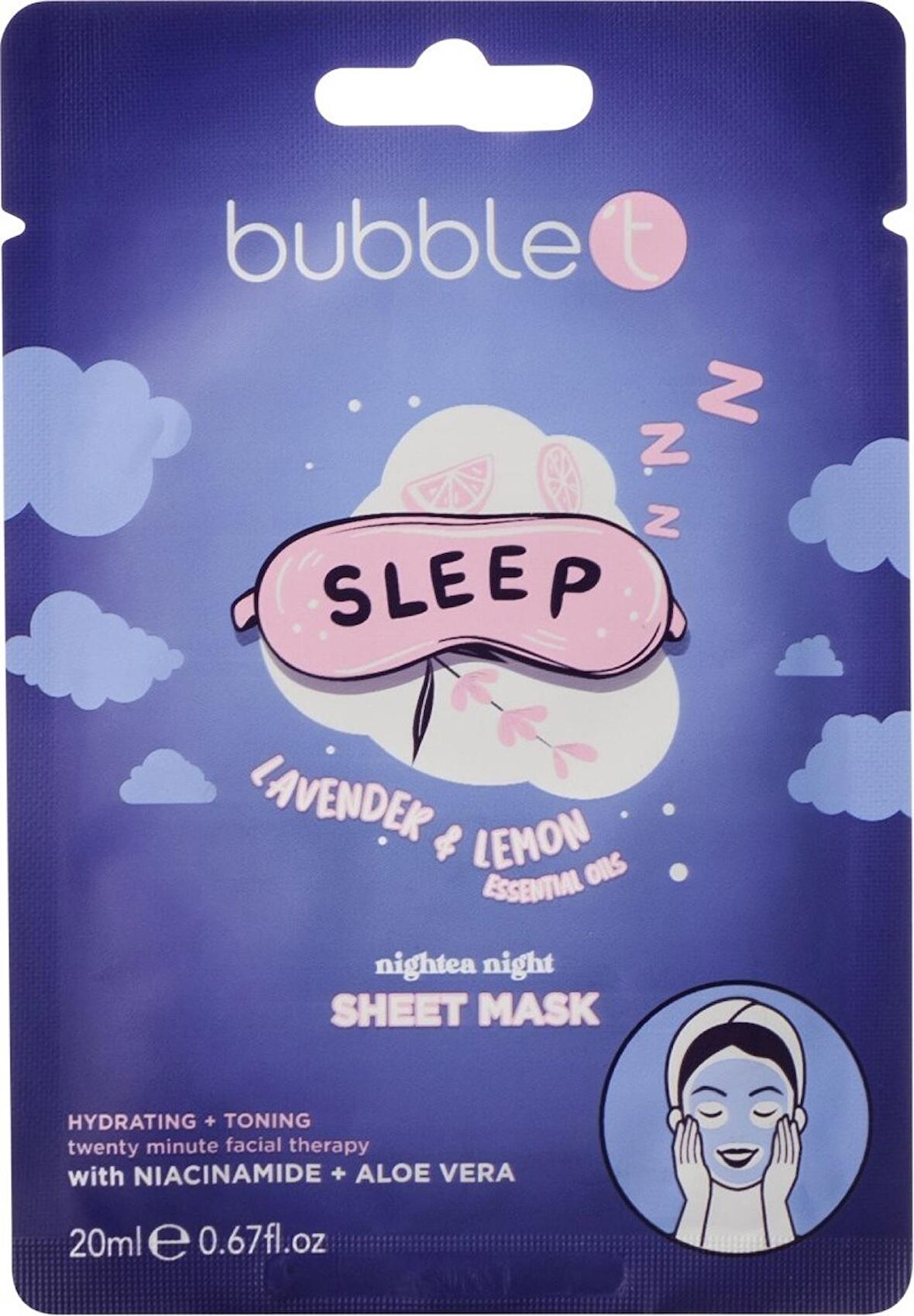 Bubble T  Lavanta & Limon  Kokulu Yüz Maskesi 20 gr NN03LL