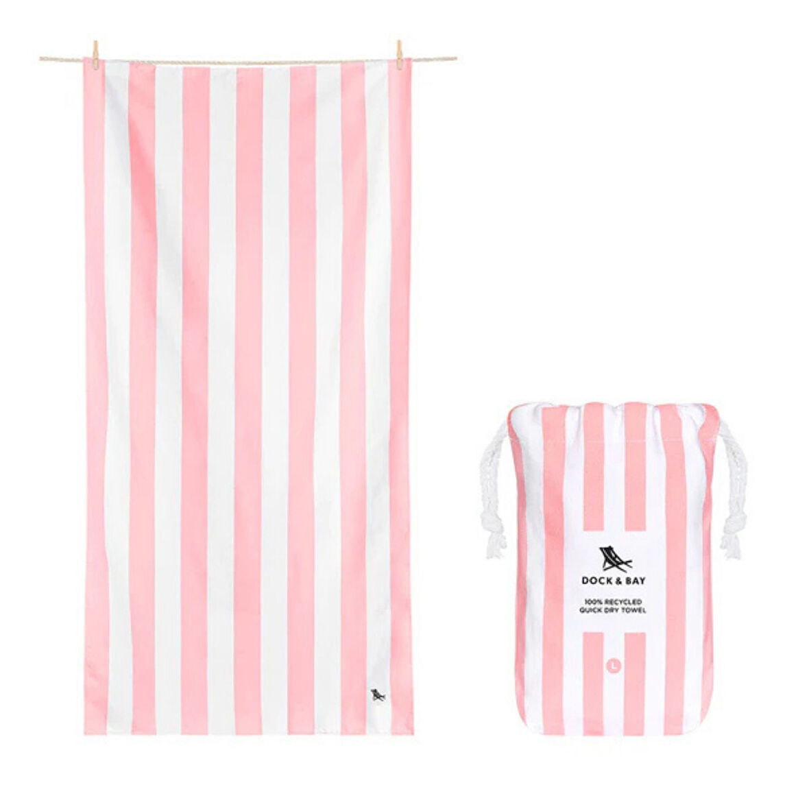 Dock And Bay Plaj Havlusu Cabana XXL Malibu Pink