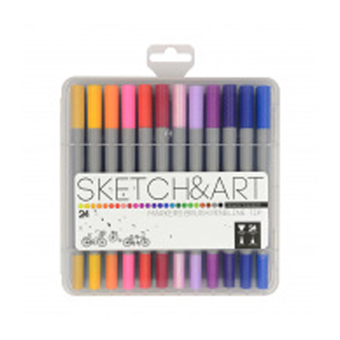 Sketch & Art 24 Renk Fırça Kalemi Seti 22-0083