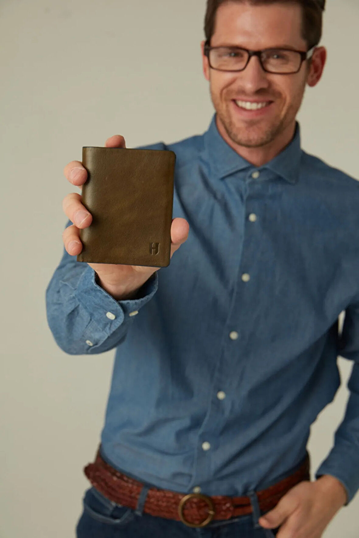 Dayton Hakiki Deri Haki(Plus Color) Erkek Ince Tasarım Çok Bölmeli Rfid Korumalı Cüzdan