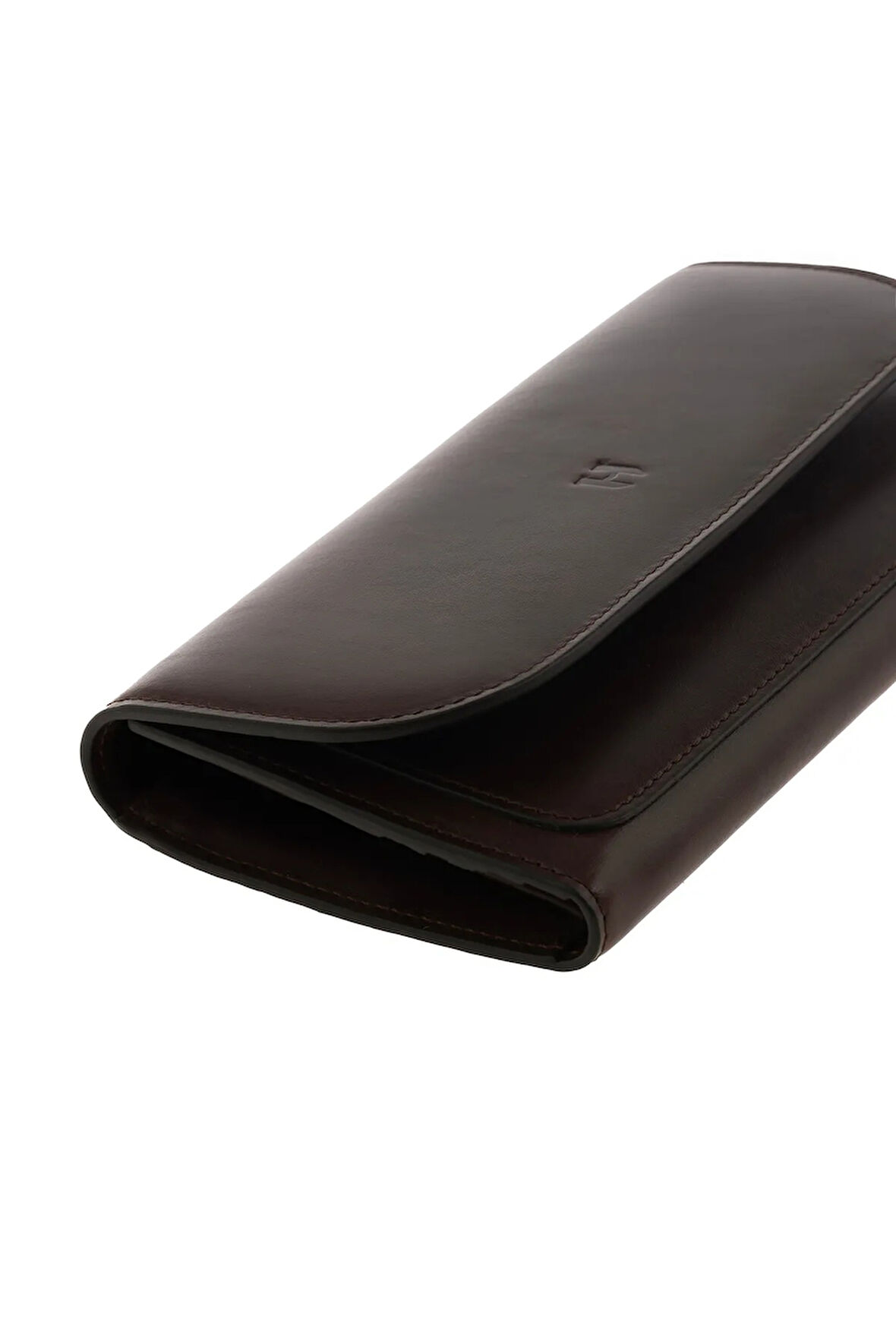 Charlotte Hakiki Deri Kahve Kadın Fermuarlı El Işi Rfid Korumalı Kapaklı Çıtçıtlı Büyük Cüzdan