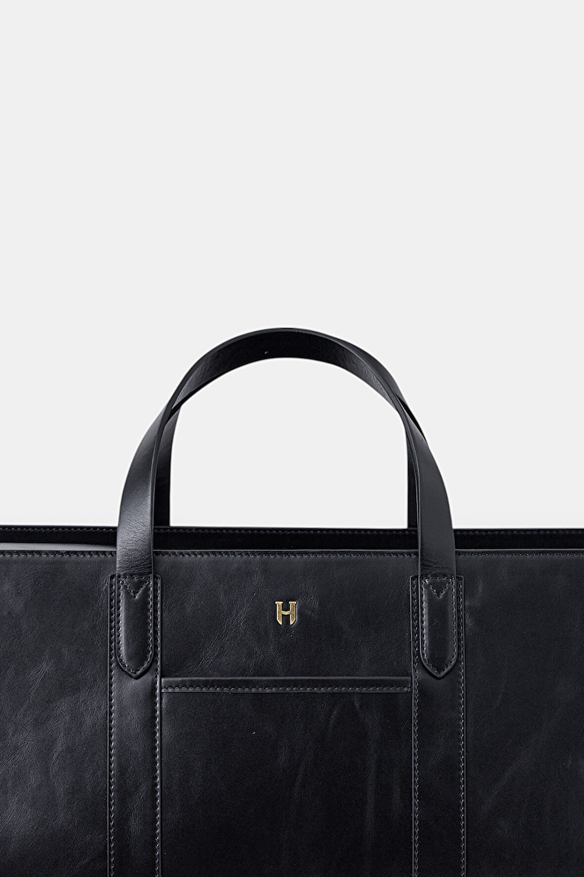 Leonard Hakiki Deri Unisex Askılı Seyahat Çantası