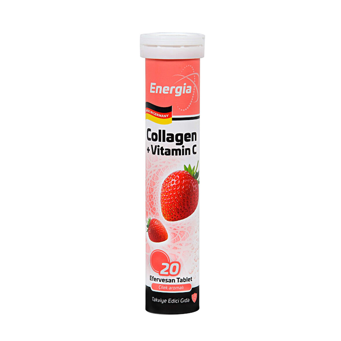 Energia Collagen&Vitamin C 20 Efervesan Tablet - ÇİLEK