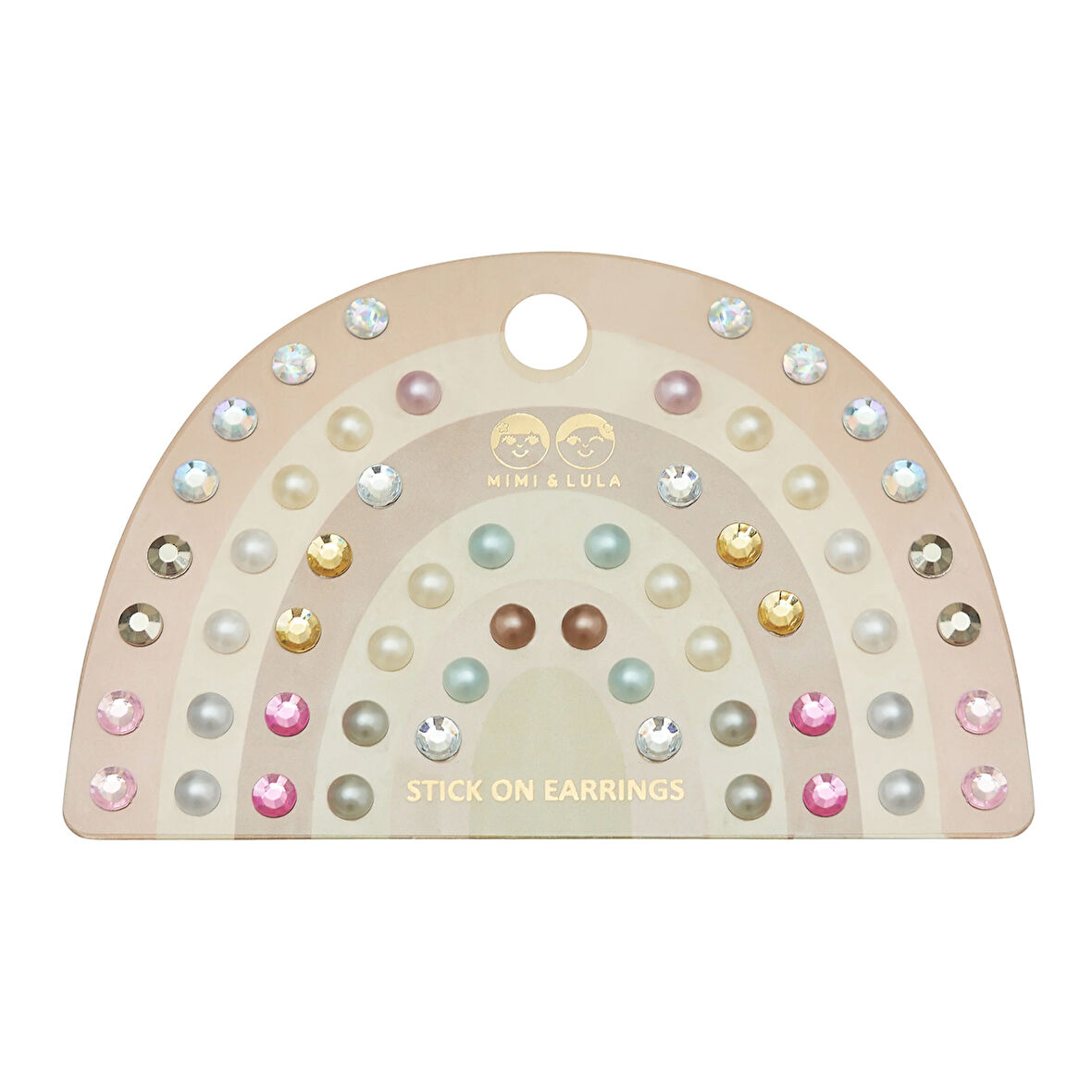 Mimi & Lula Pink Gem & Pearl Sticker Küpe