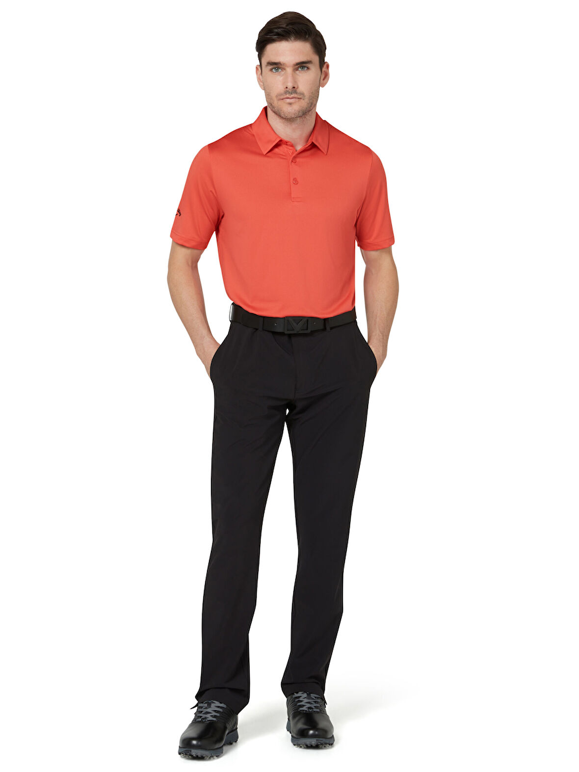 Callaway Swing Tech Tour Fit Solid Polo Yaka Erkek Tshirt