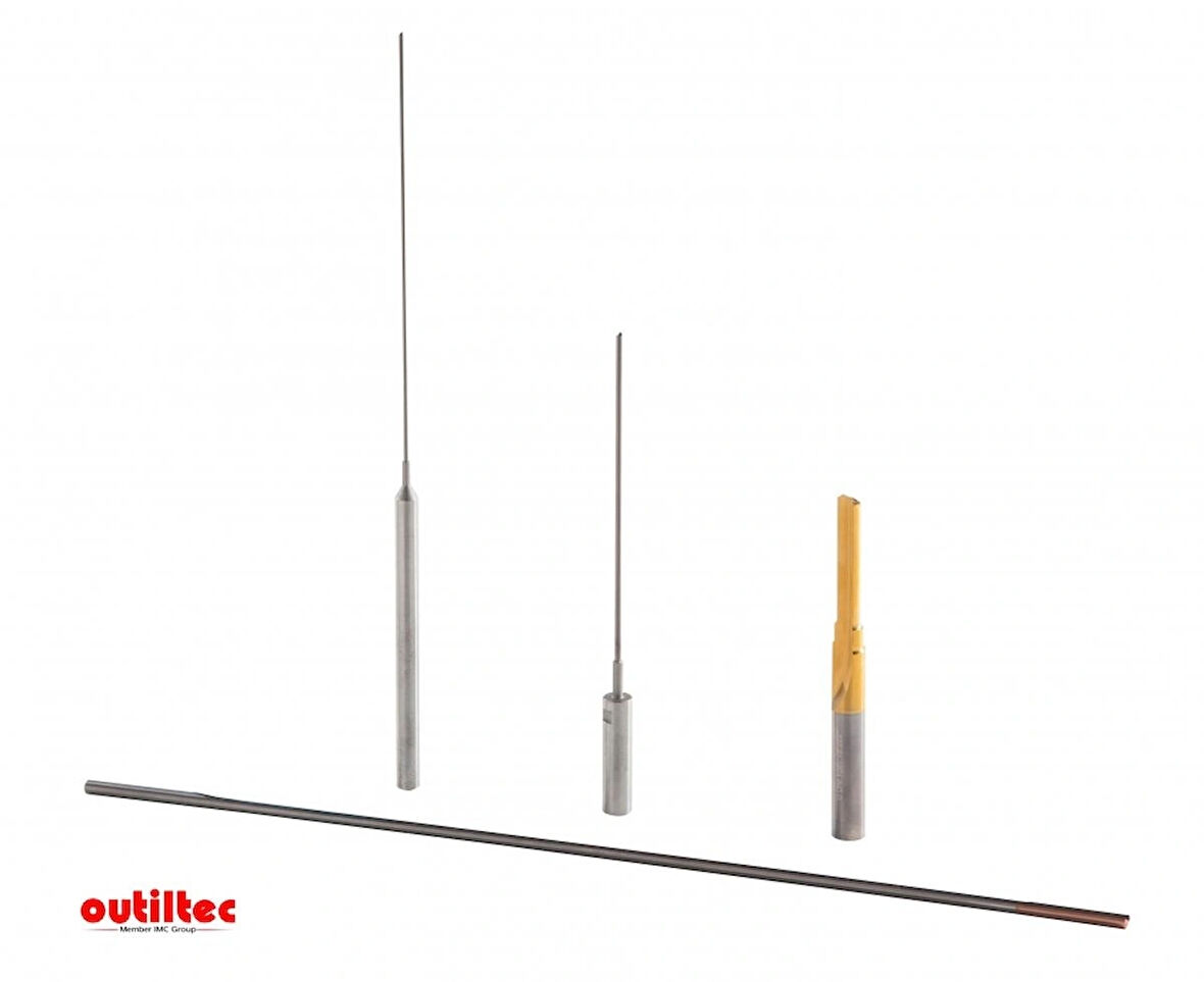 Outiltec 2.04x358 5063029 Tam Karbür Derin Delik Delme Ucu