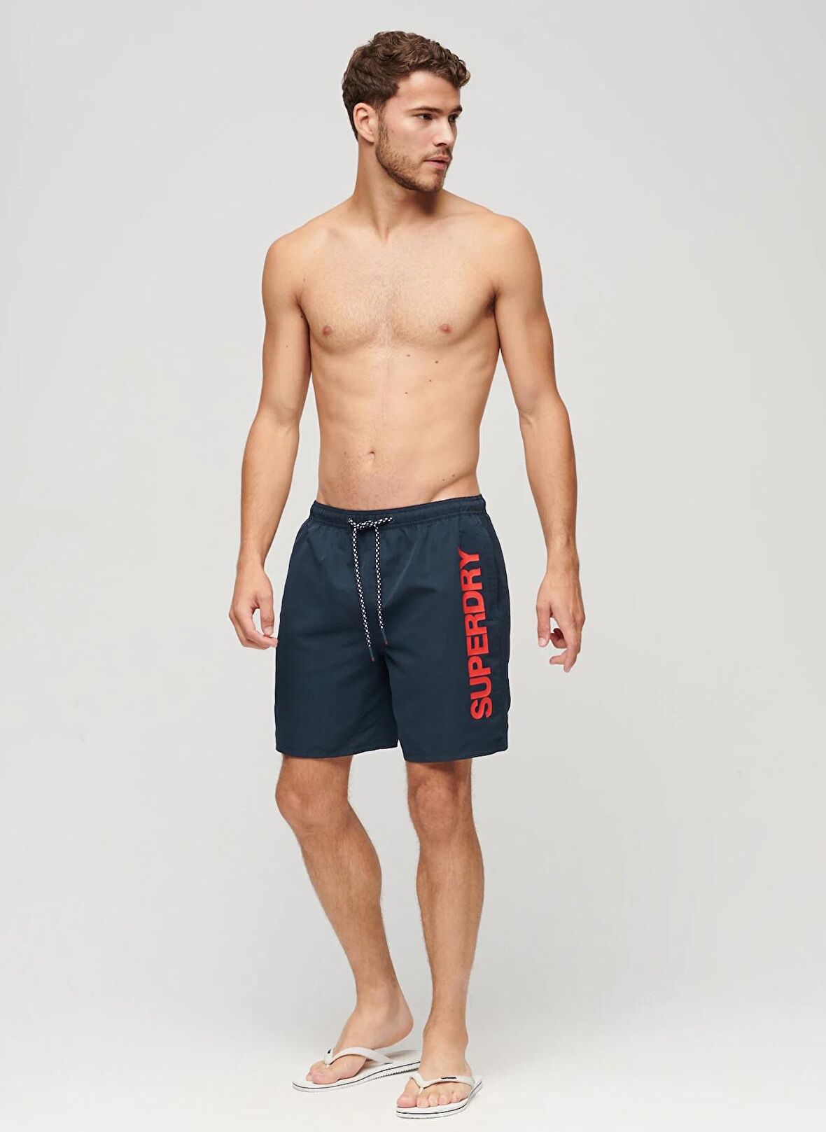 Superdry Lacivert Erkek Şort Mayo M3010236AZRN_SPORT GRAPHIC 17 SWIM