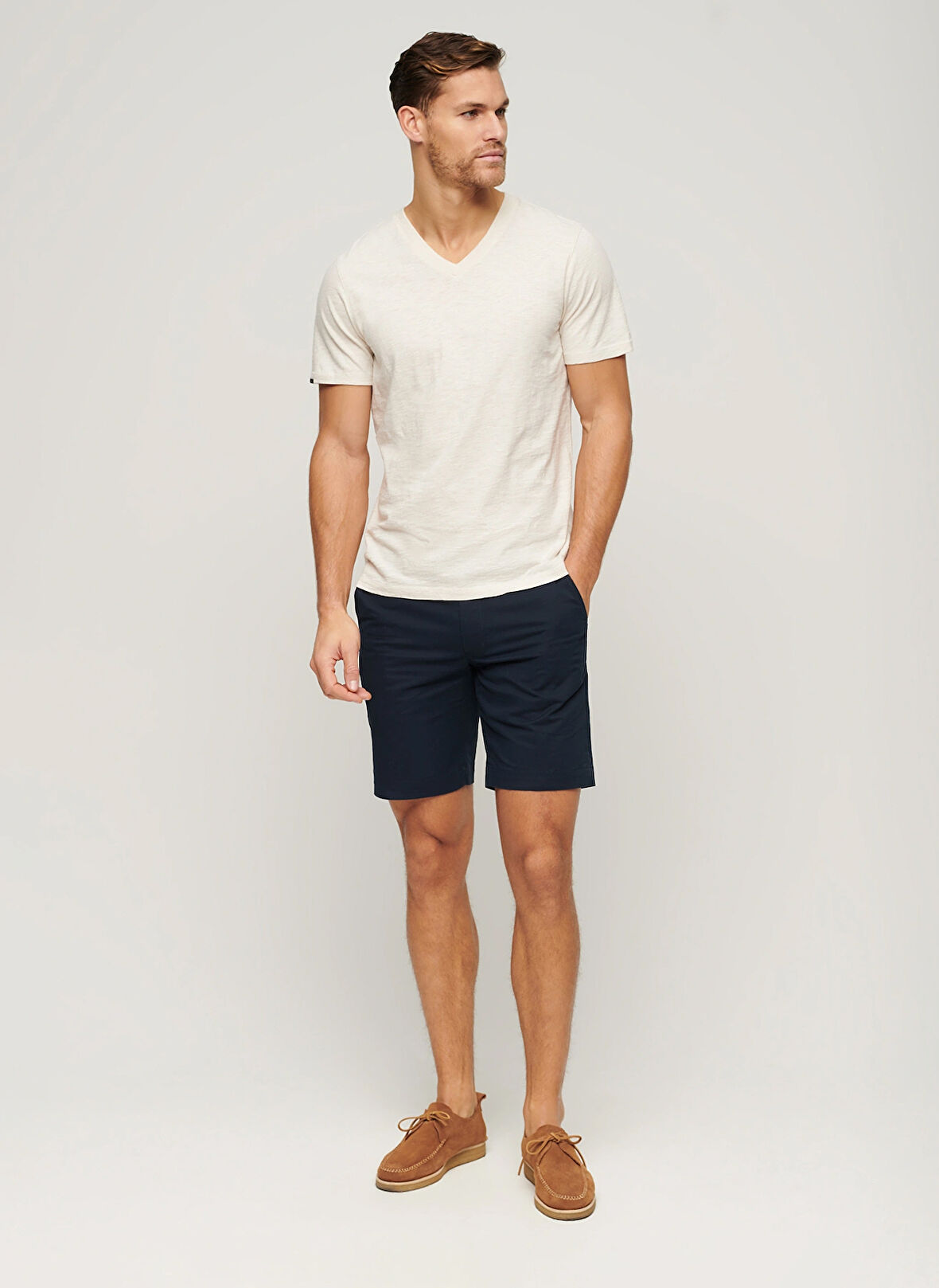 Superdry Normal Lacivert Erkek Şort M7110422A98T_STRETCH CHINO SHORT