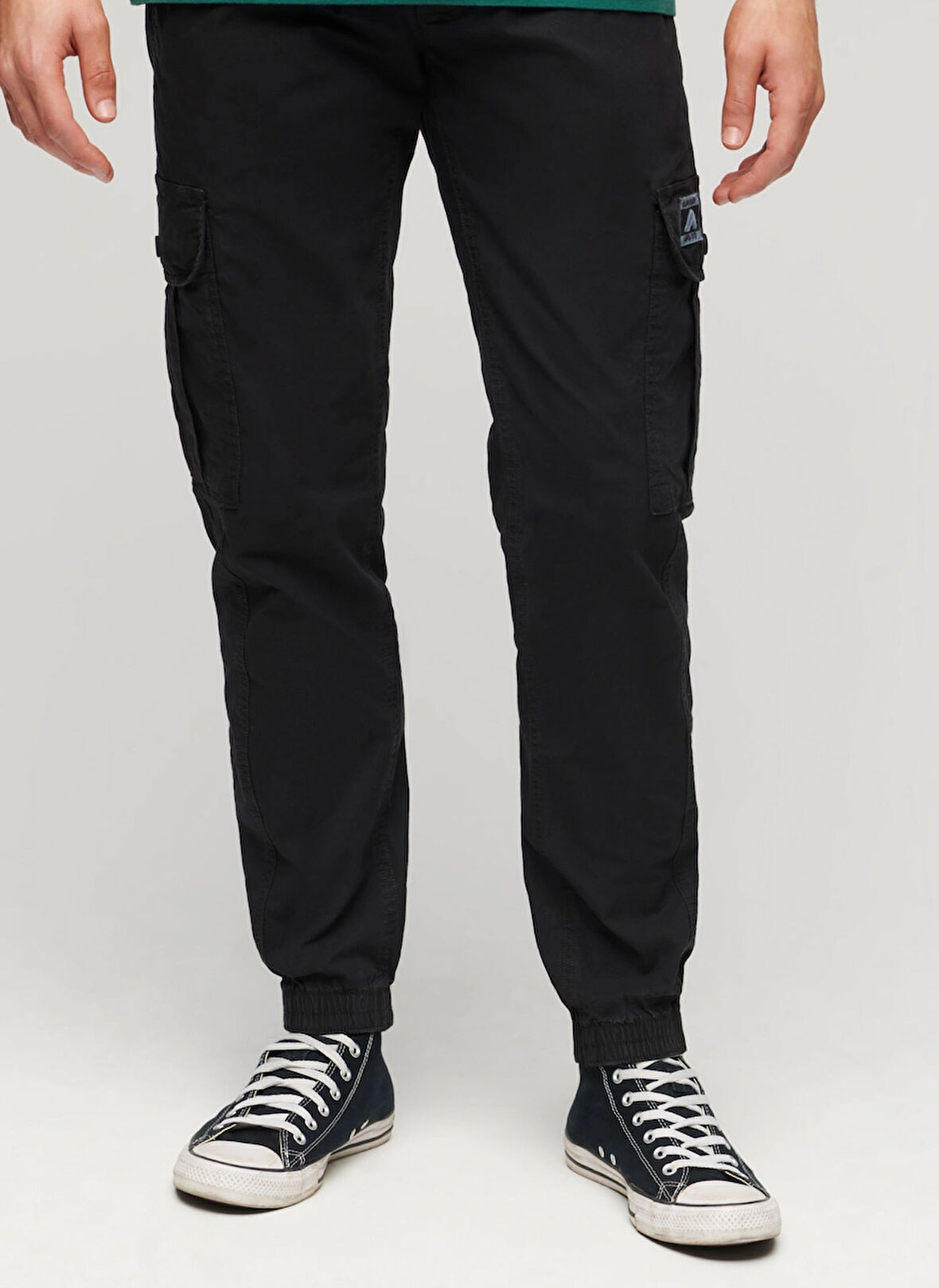 Superdry Normal Paça Siyah Erkek Kargo Pantolon M7011131A02A_PARA CARGO SLIM PANT