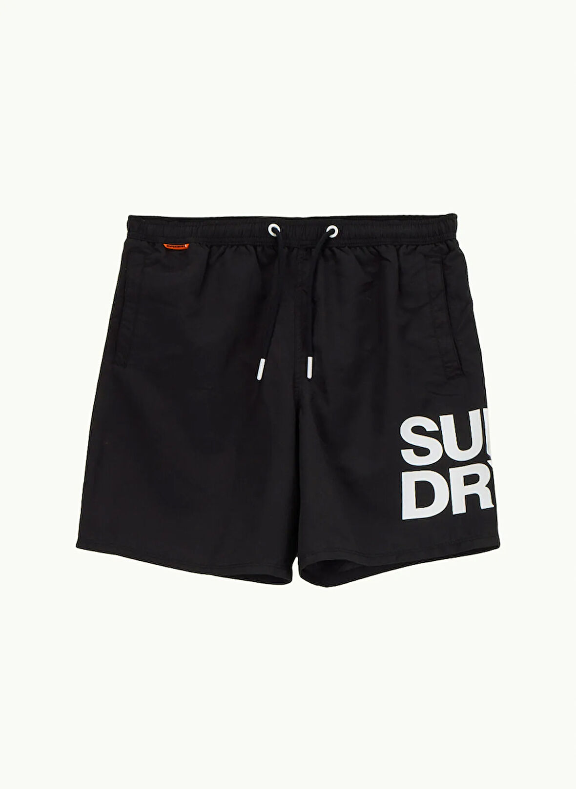 Superdry Siyah Erkek Şort Mayo SPORTSWEAR LOGO 17 SWIM SHORT