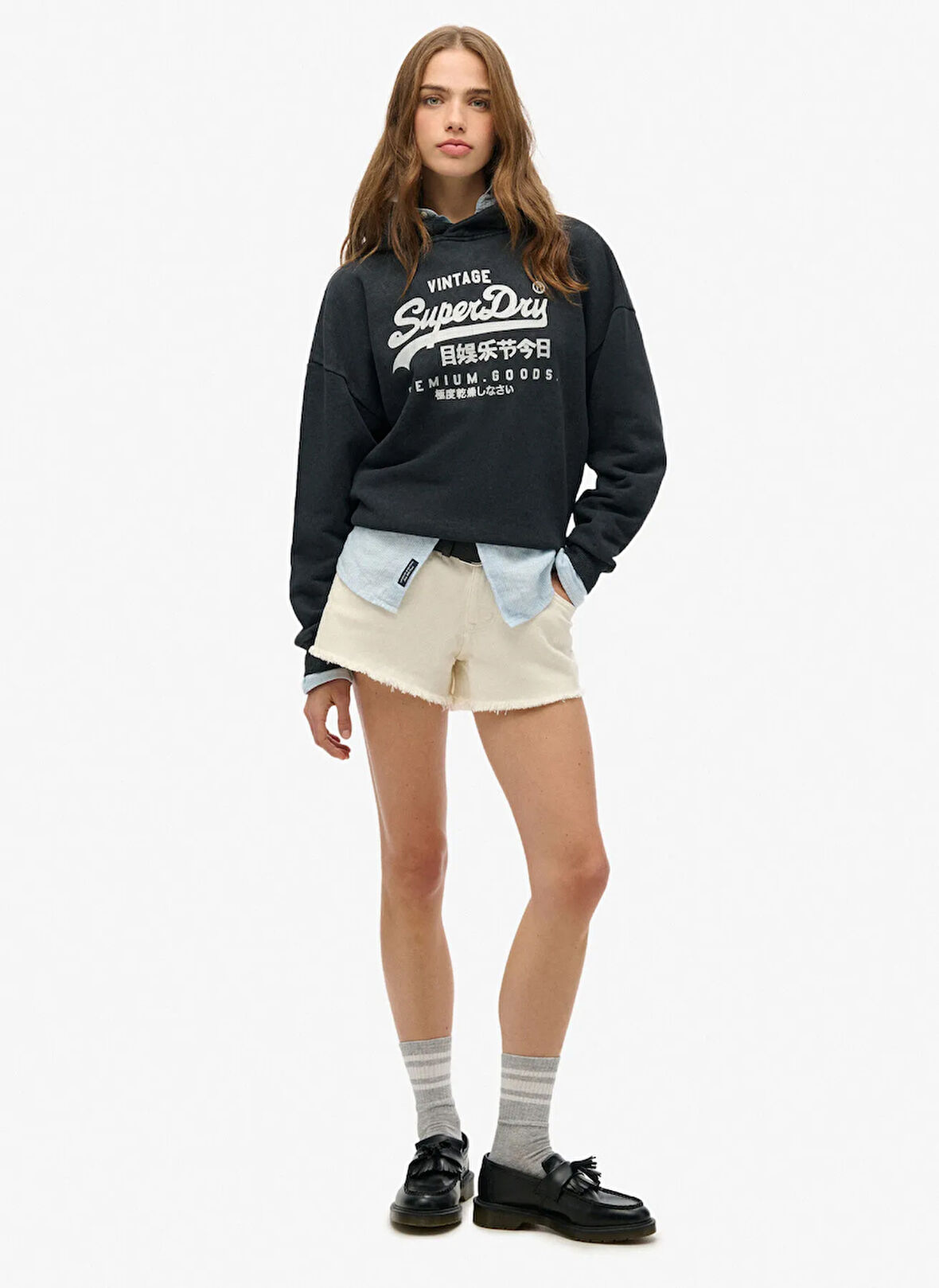 Superdry Siyah Kadın Sweatshırt W2012437A