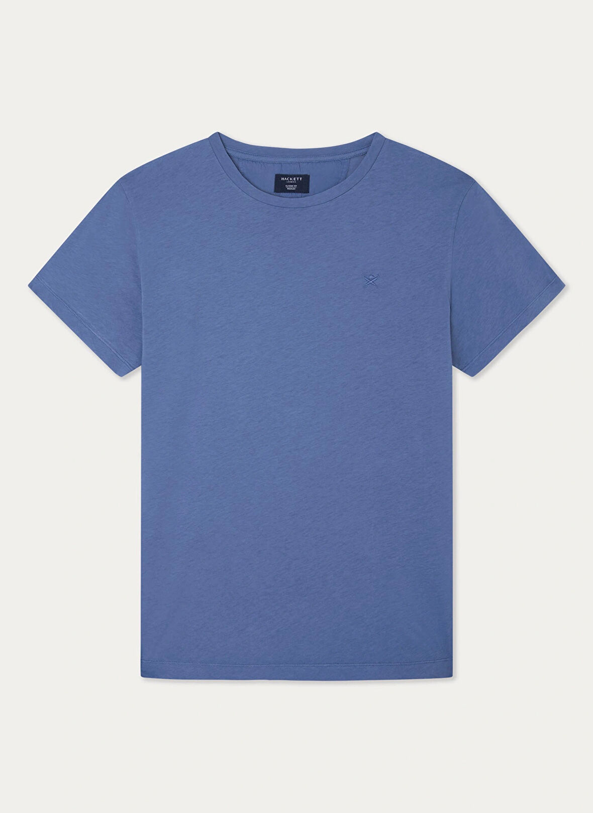 Hackett Bisiklet Yaka Mavi Erkek T-Shirt HM500796