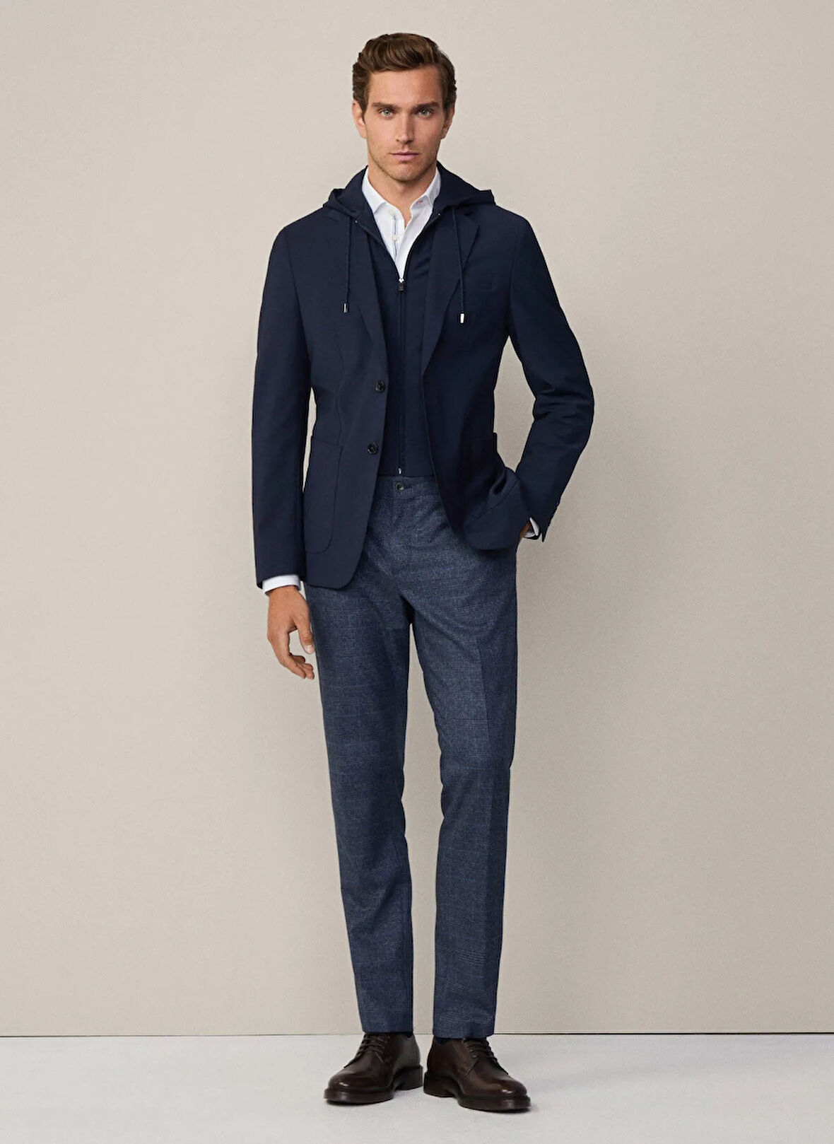 Hackett Slim Fit Lacivert Erkek Ceket HM443416