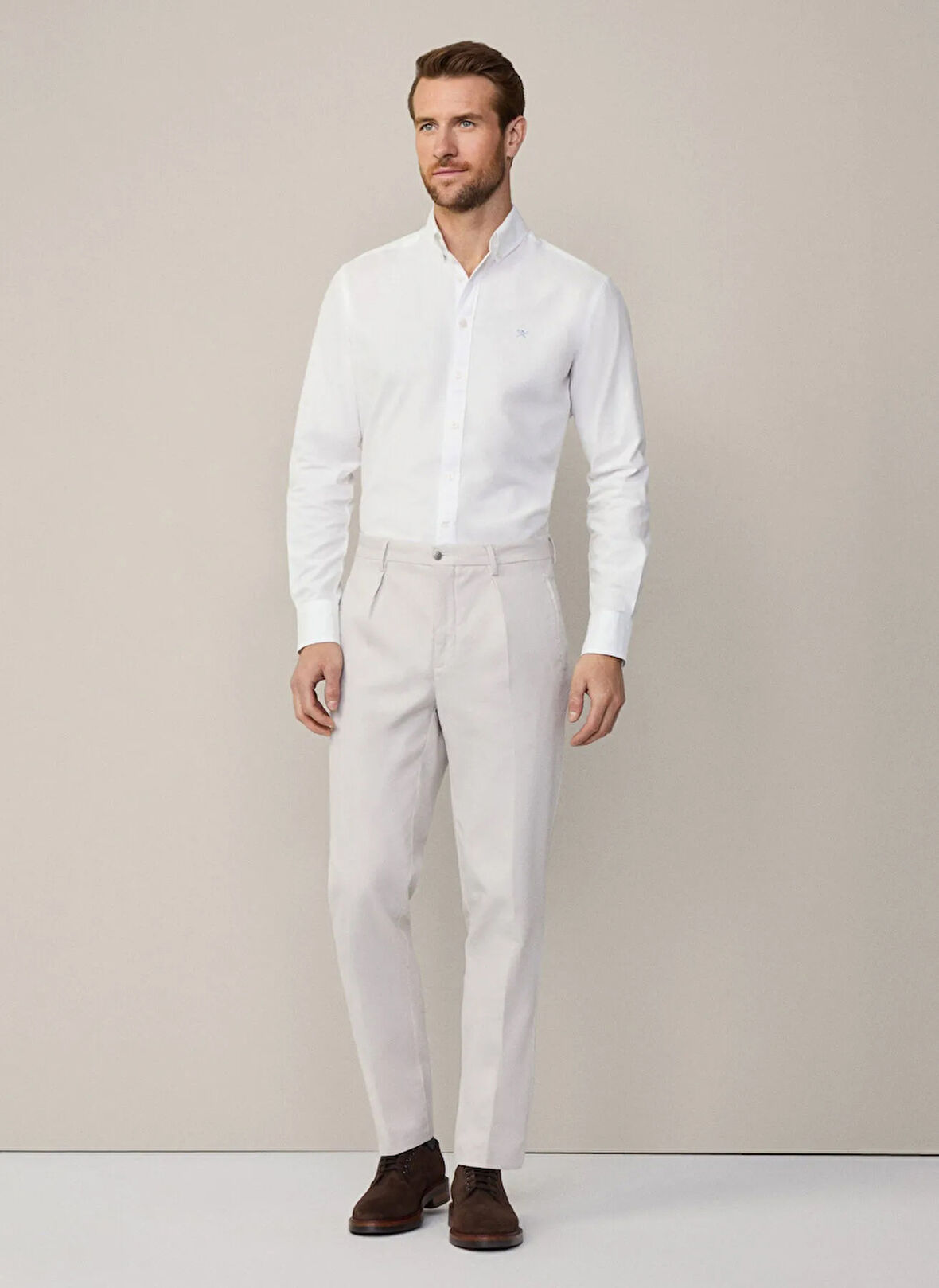 Hackett Slim Fit Gömlek Yaka Beyaz Erkek Gömlek HM3010028