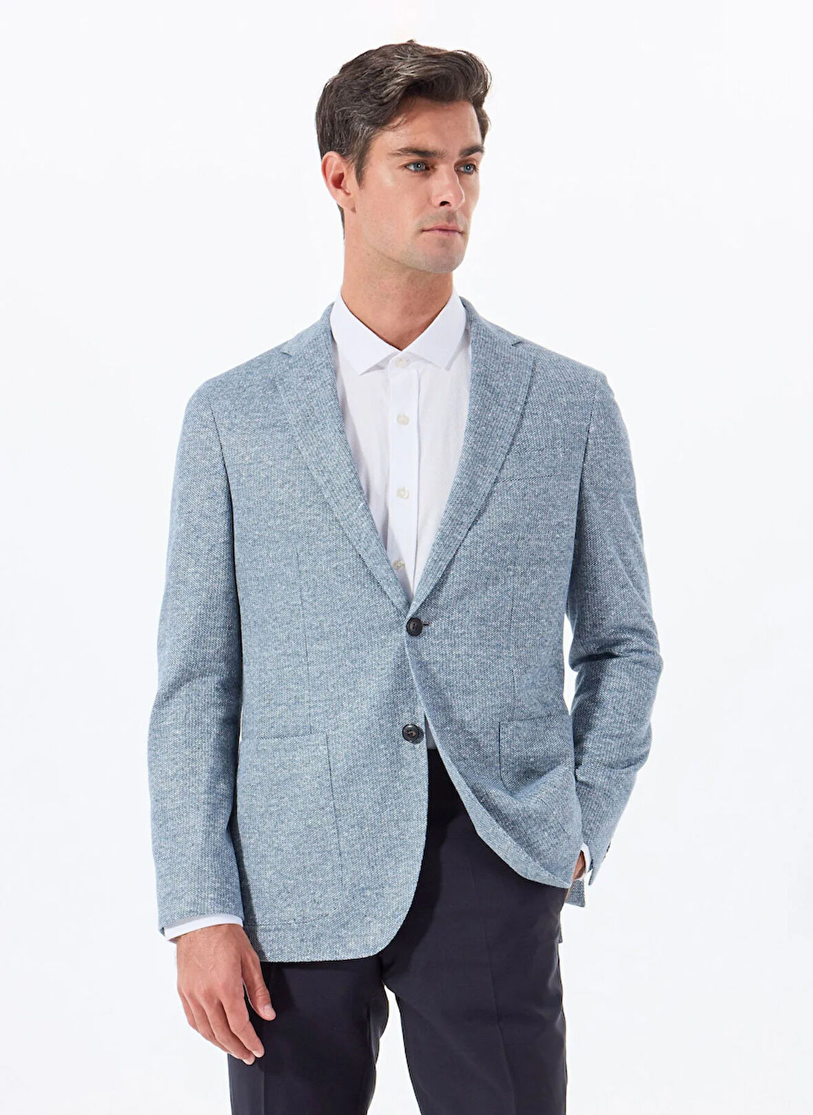 Hackett Slim Fit Açık Mavi Erkek Ceket HM443426