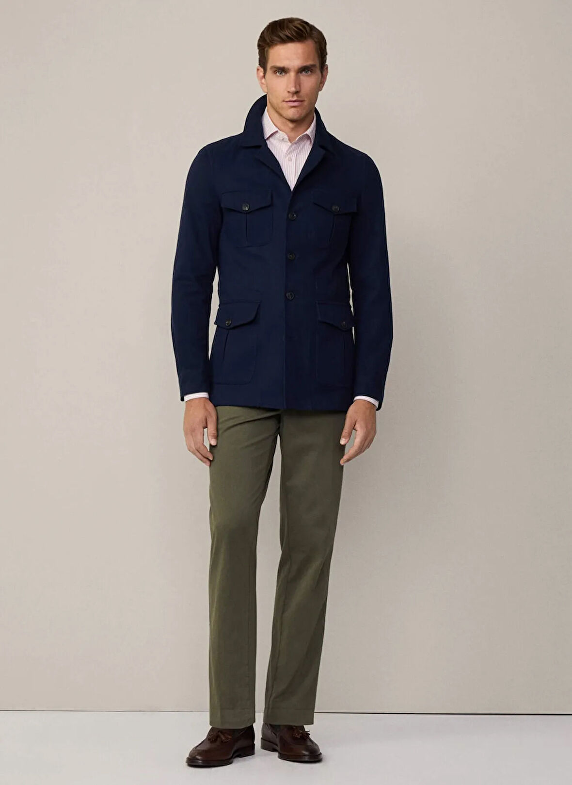 Hackett Slim Fit Lacivert Erkek Ceket HM443429