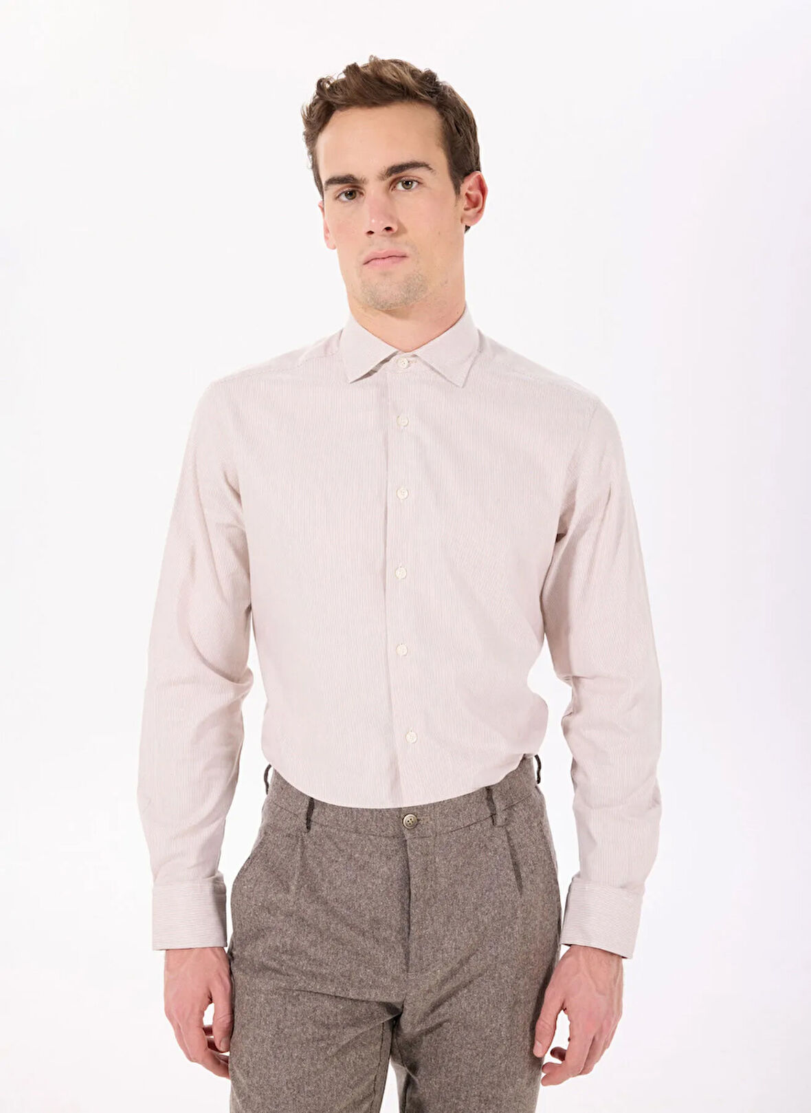 Hackett Slim Fit Gömlek Yaka Taş Erkek Gömlek HM3010096