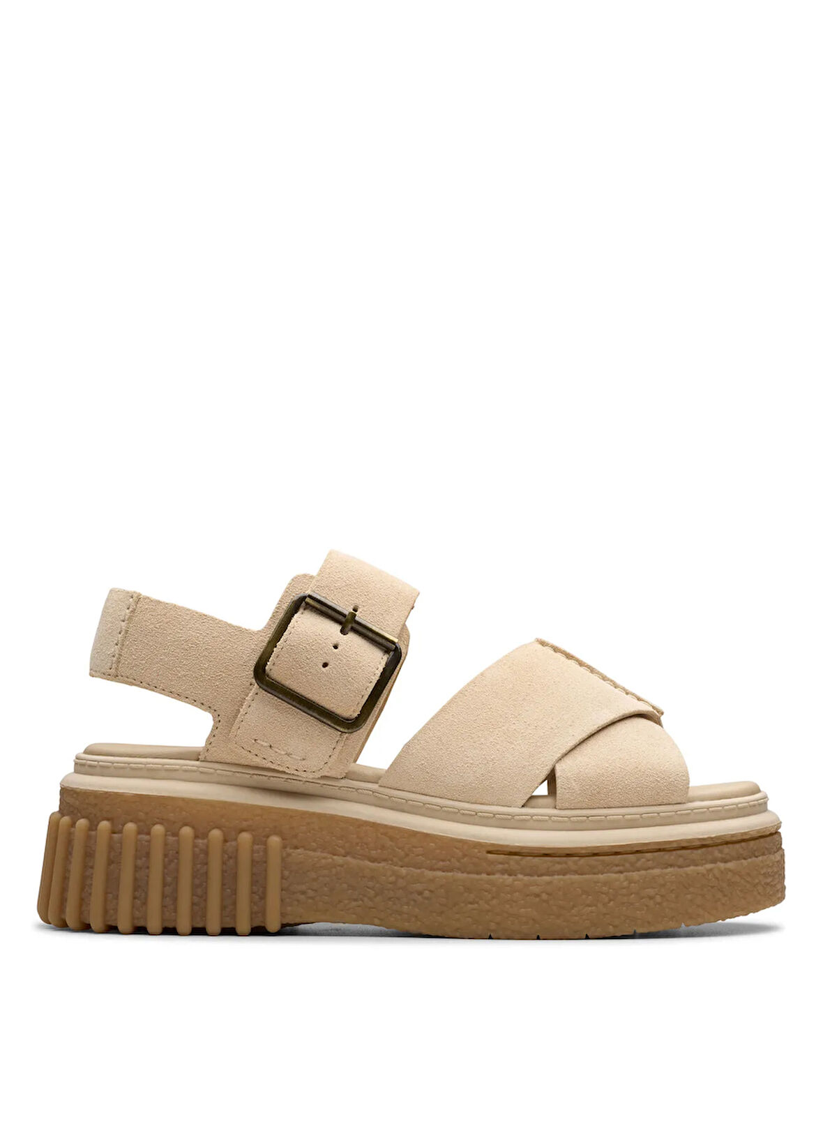 Clarks Deri Ekru Kadın Sandalet 26181202