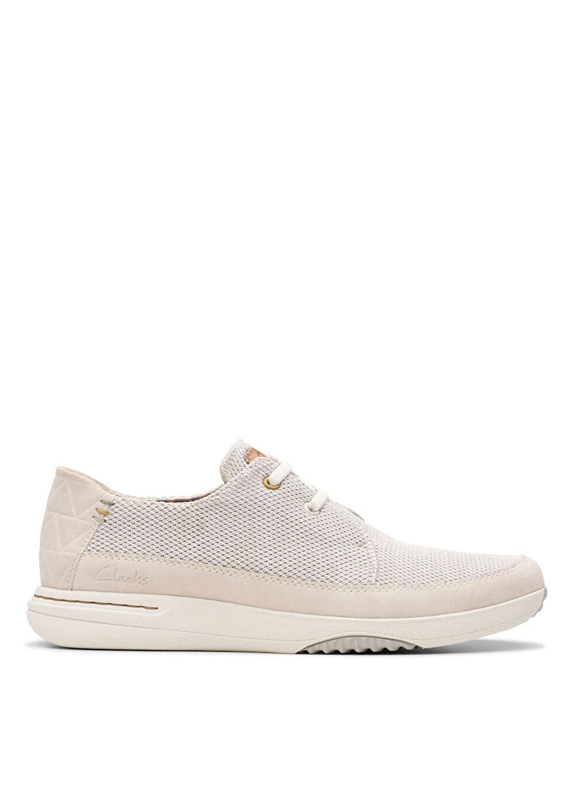 Clarks Süet Beyaz Erkek Günlük Ayakkabı Easeway Lace