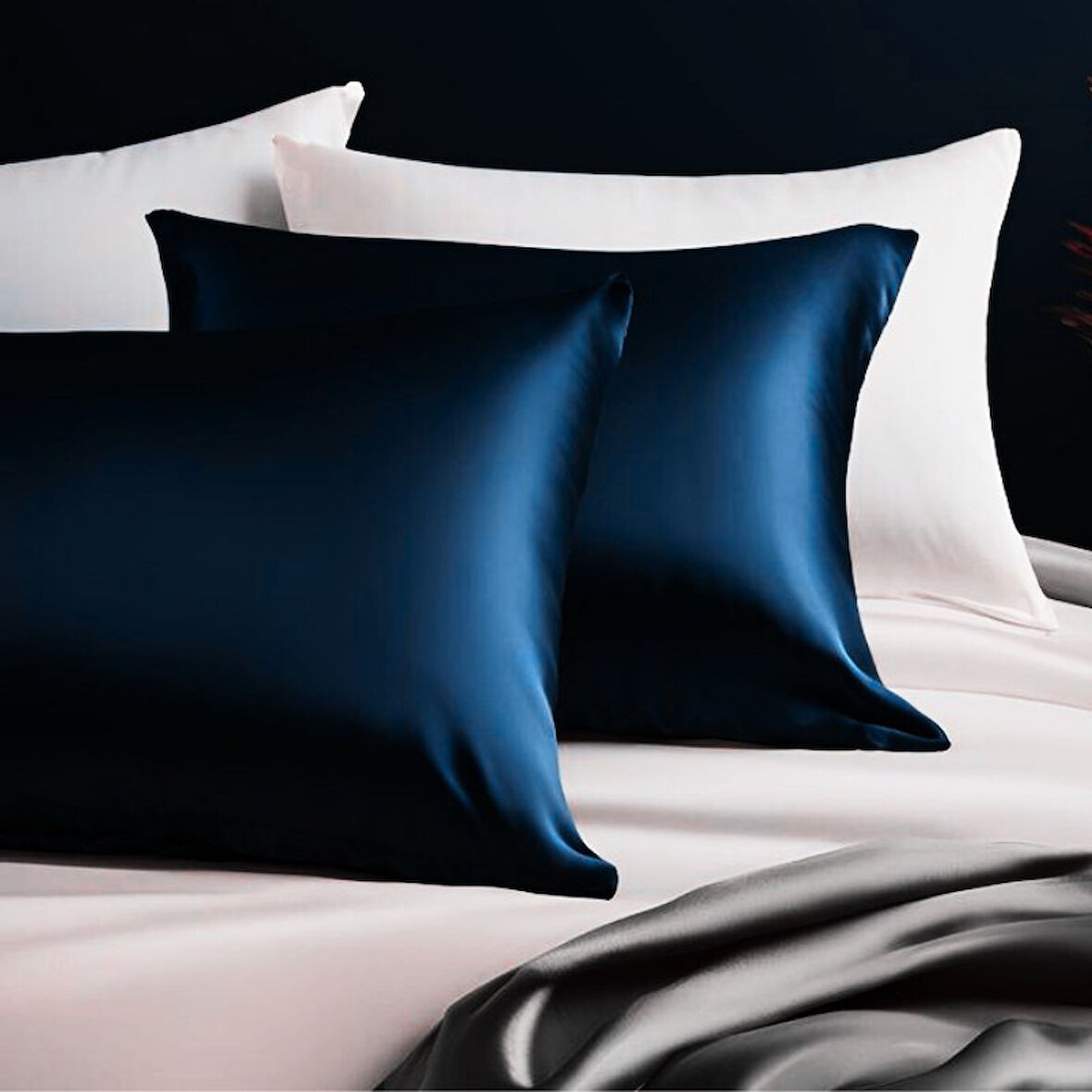 2 Adet Özel Seri İpek Saten Yastık Kılıfı 50x70 cm | Konforlu Uyku