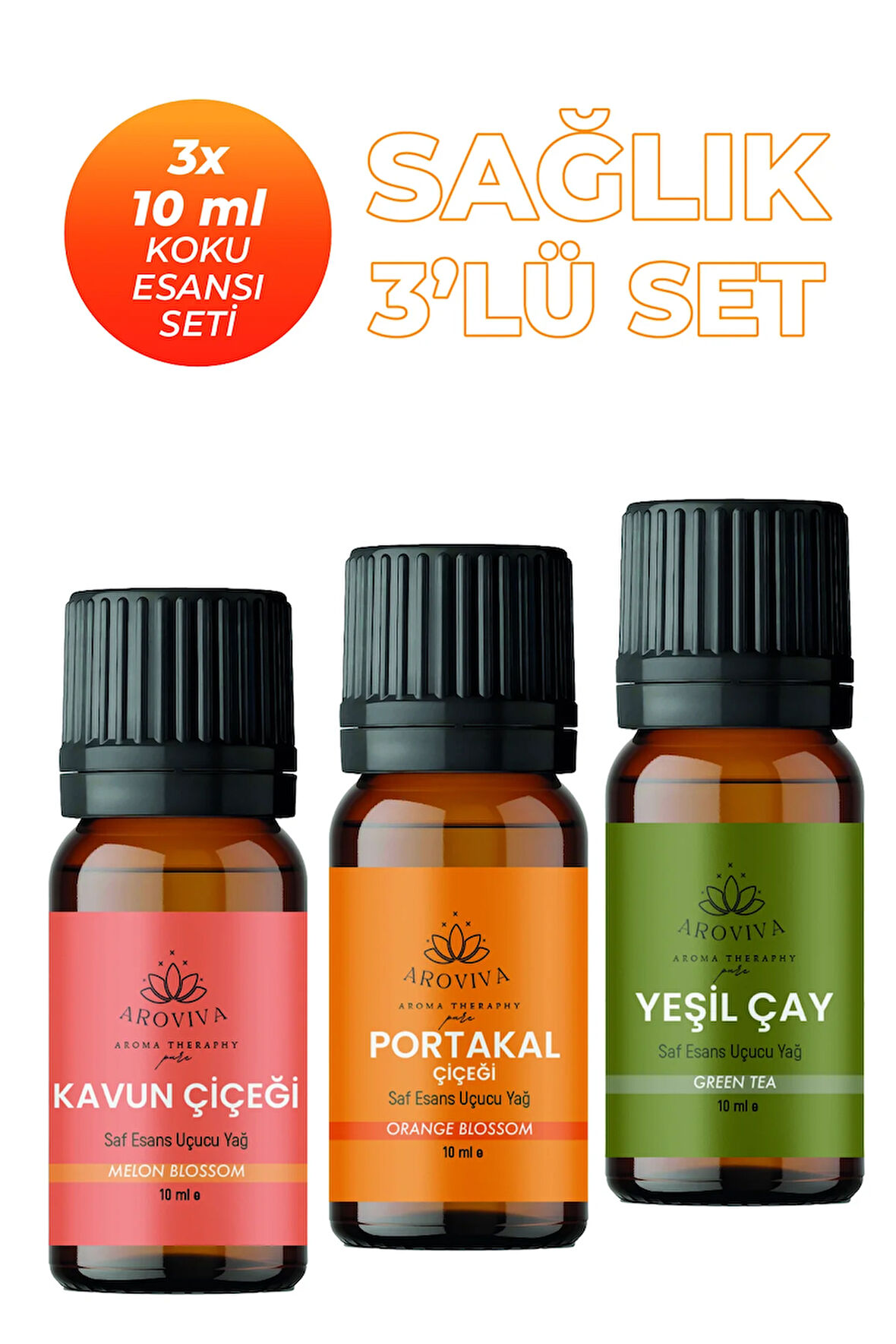 Sağlık Oda Kokusu 3'Lü Set- Doğal Esansiyel Uçucu Yağ, Difüzör Esansı, Buhurdanlık Yağı Sağlık Esansiyel Uçucu Koku Yağı Buhurdanlık Yağı Difüzör Esansı 3'Lü Set 3x10ml